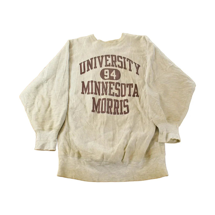 Vintage 1990s University of Minnesota Morris Champion Reverse Weave Crewneck Sweatshirt Men's 2XL from propervintagecanada