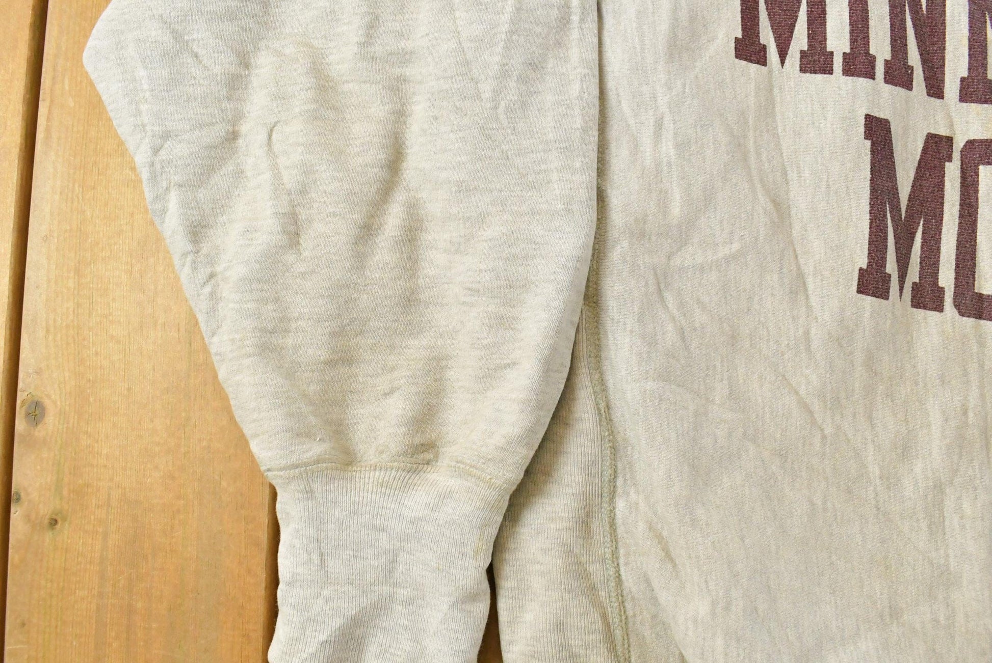 Vintage 1990s University of Minnesota Morris Champion Reverse Weave Crewneck Sweatshirt Men's 2XL from propervintagecanada