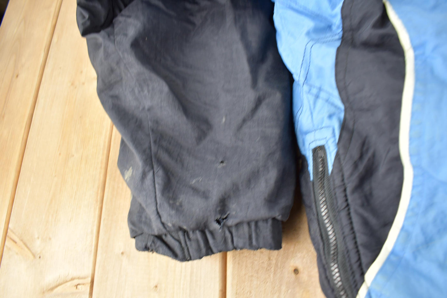 Vintage 1990s University of North Carolina Tar Heels Collegiate NCAA Quarter Zip Starter Jacket from propervintagecanada