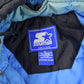 Vintage 1990s University of North Carolina Tar Heels Collegiate NCAA Quarter Zip Starter Jacket from propervintagecanada