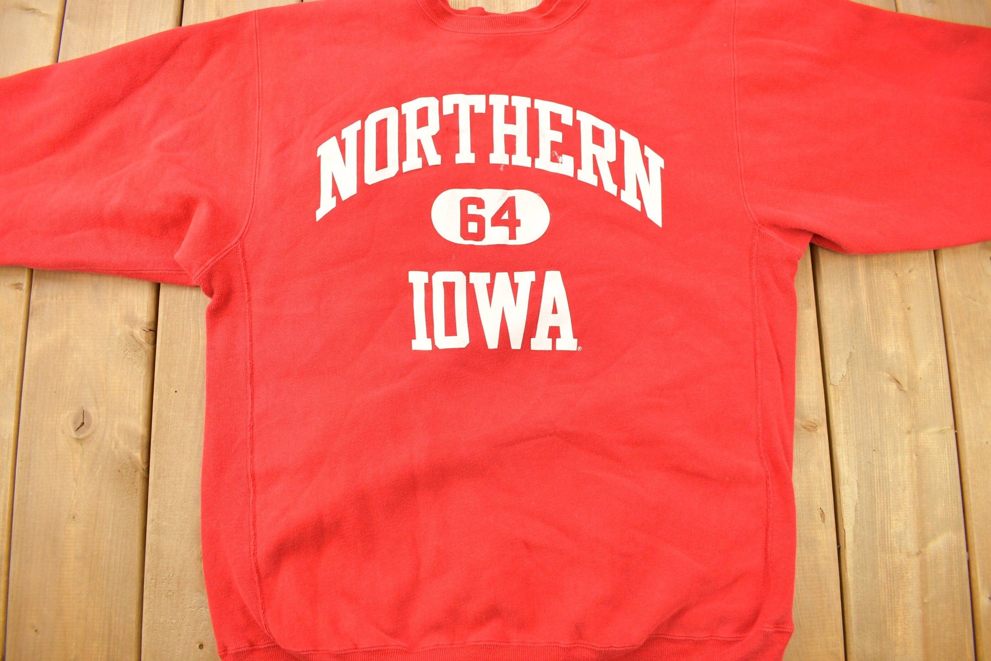 Vintage 1990s University of Northern Iowa Champion Reverse Weave Collegiate Crewneck Men's 3XL from propervintagecanada