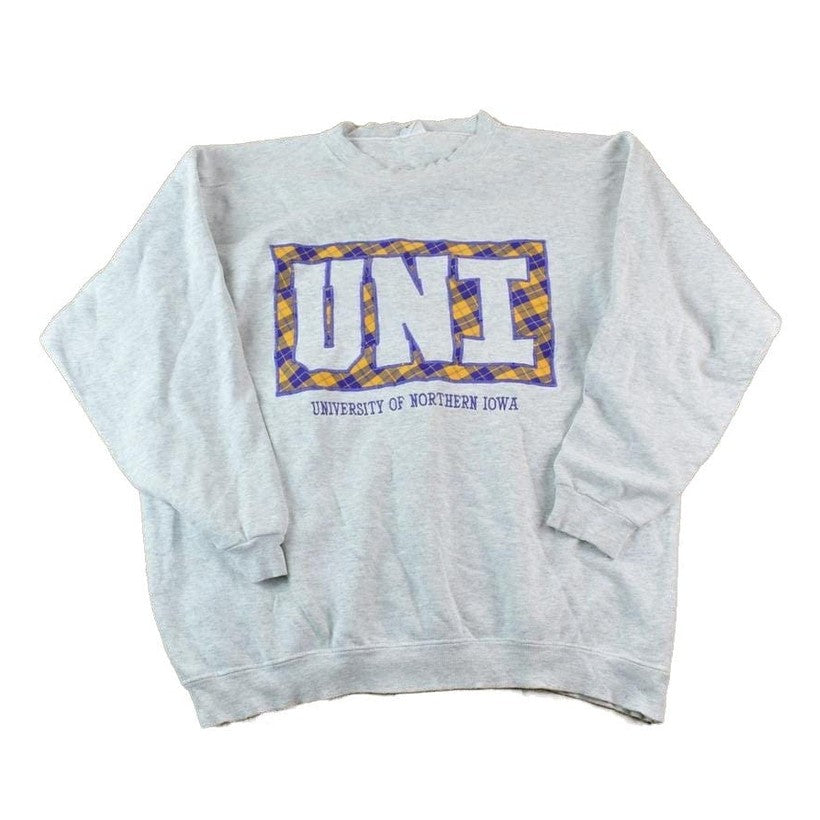 Vintage 1990s University Of Northern Iowa Crewneck Sweater Men's XL from propervintagecanada