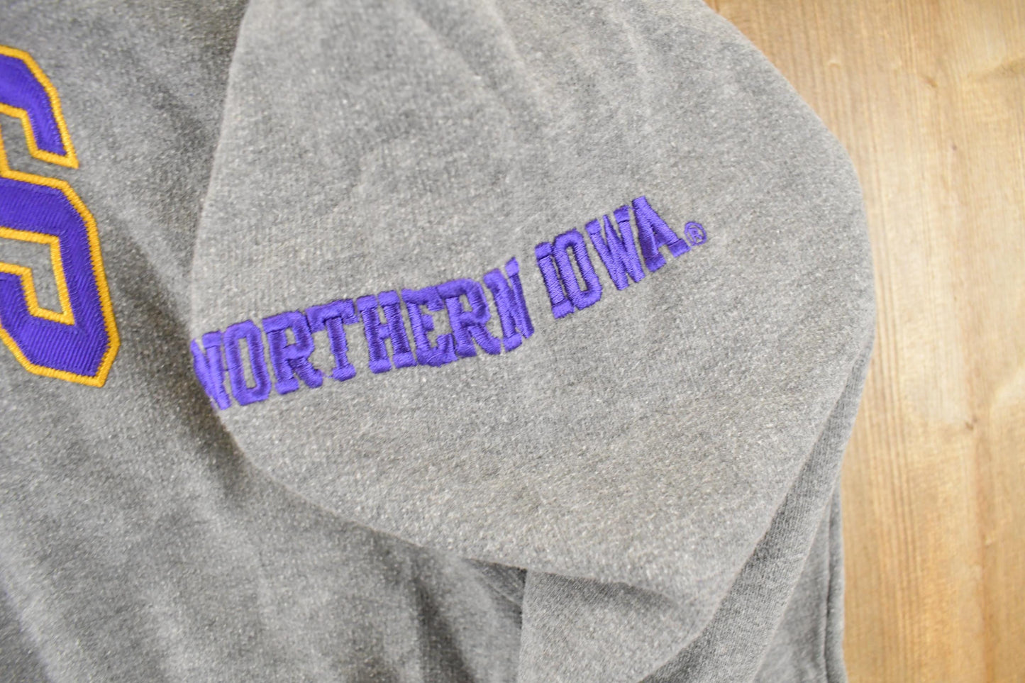 Vintage 1990s University of Northern Iowa Panthers Collegiate Hoodie Men's Medium from propervintagecanada