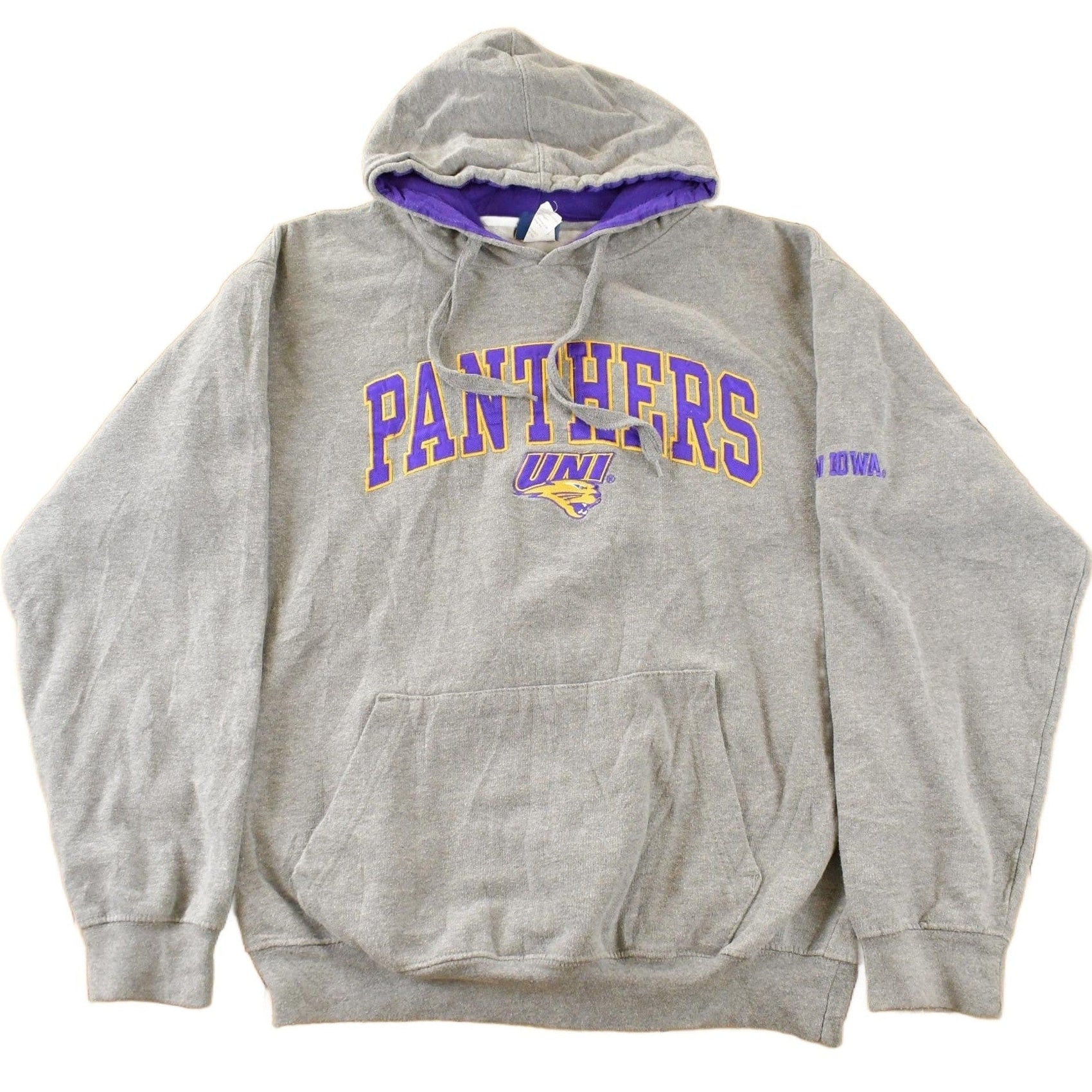 Vintage 1990s University of Northern Iowa Panthers Collegiate Hoodie Men's Medium from propervintagecanada