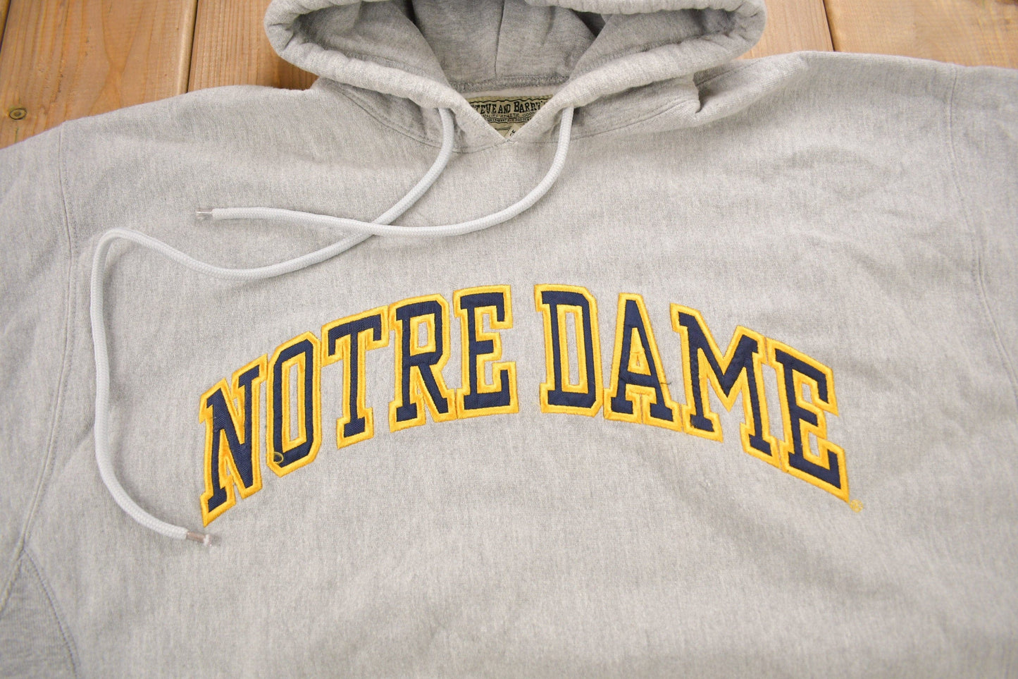 Vintage 1990s University of Notre Dame Collegiate Hoodie from propervintagecanada