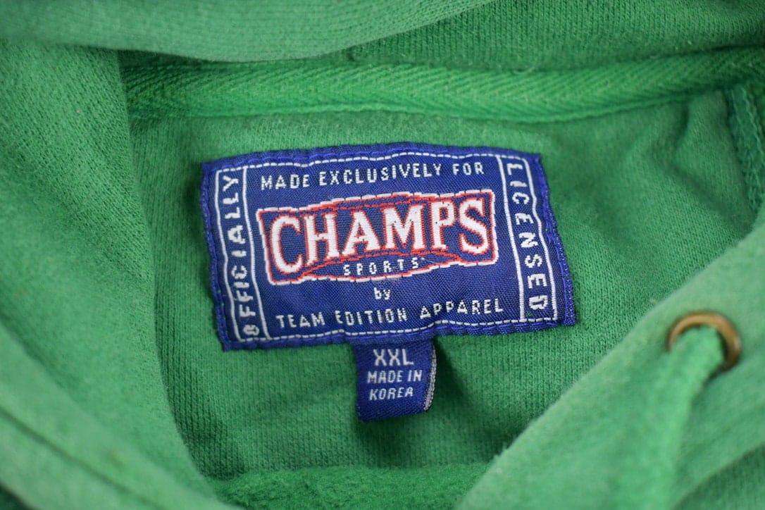 Vintage 1990s University Of Notre Dame Collegiate Hoodie Men's 2XL from propervintagecanada