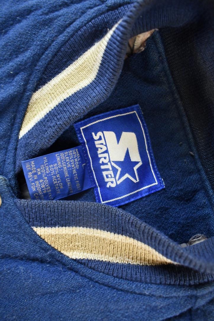 Vintage 1990s University of Notre Dame Collegiate Varsity Jacket from propervintagecanada