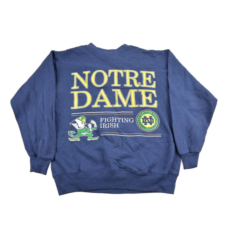 Vintage 1990s University Of Notre Dame Fighting Irish Collegiate Crewneck Men's S from propervintagecanada