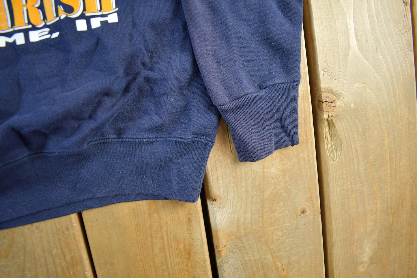 Vintage 1990s University Of Notre Dame Fighting Irish Collegiate Crewneck Sweatshirt Men's Large from propervintagecanada