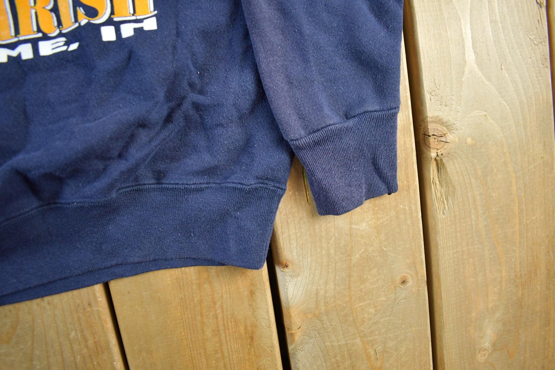 Vintage 1990s University Of Notre Dame Fighting Irish Collegiate Crewneck Sweatshirt Men's Large from propervintagecanada