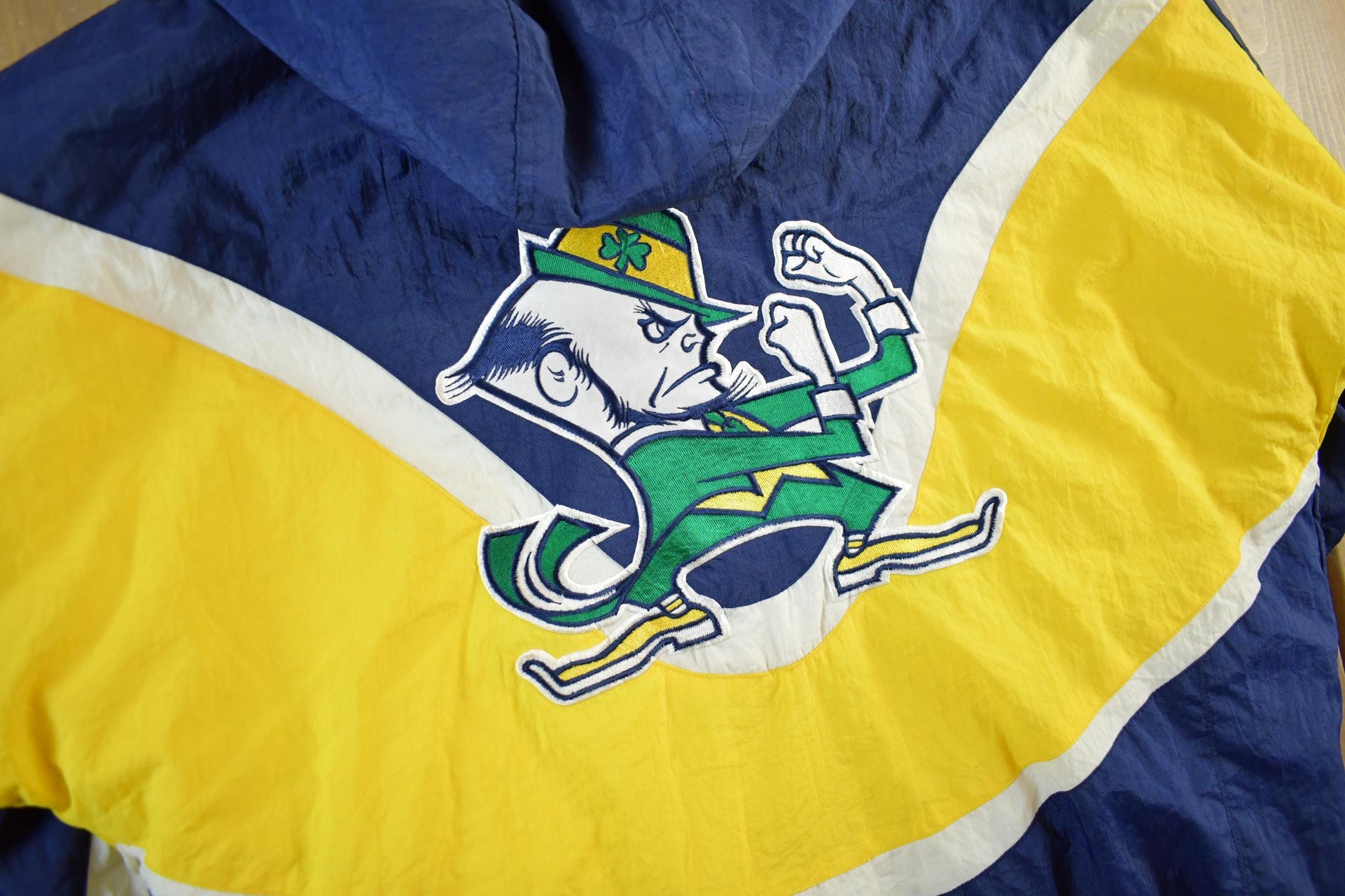 Vintage 1990s University of Notre Dame Fighting Irish Collegiate Jacket Men's M-L from propervintagecanada