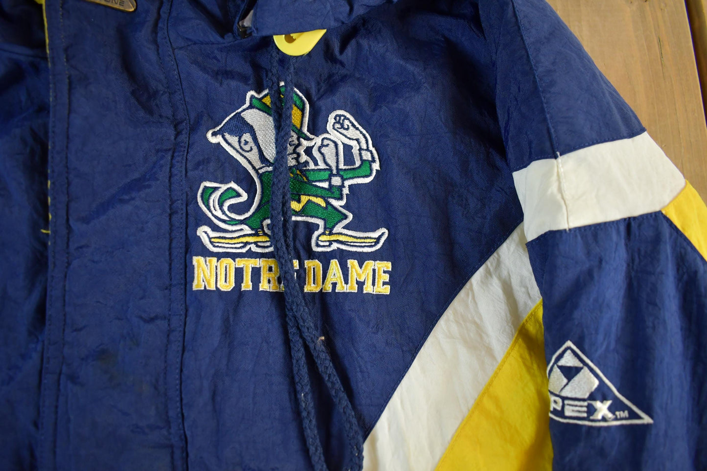 Vintage 1990s University of Notre Dame Fighting Irish Collegiate Jacket Men's M-L from propervintagecanada