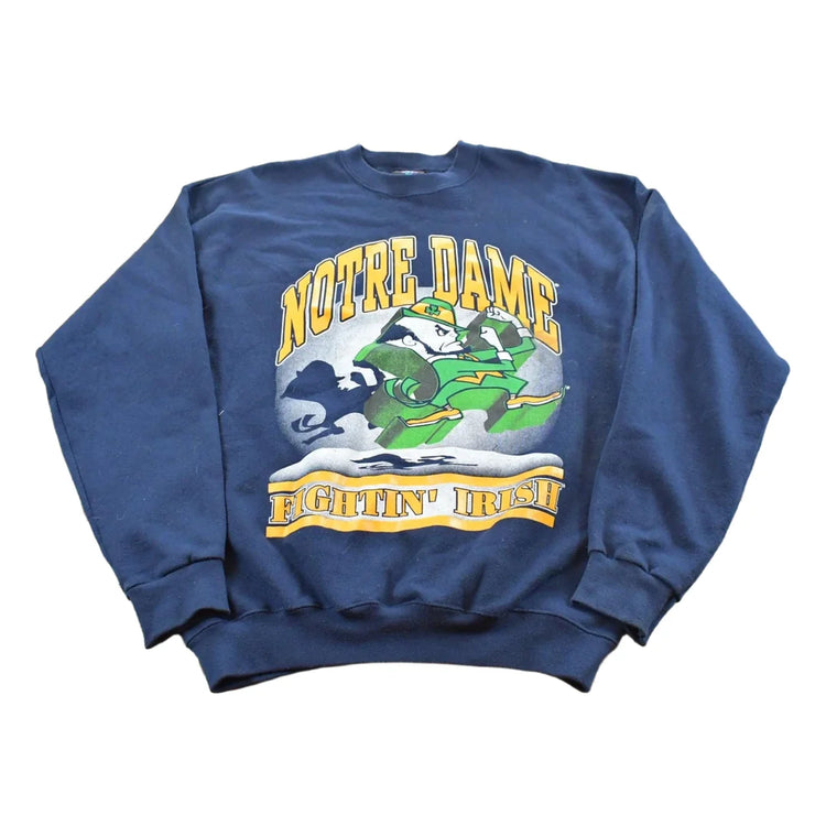 Vintage 1990s University of Notre Dame Fighting Irish Crewneck Sweatshirt Men's M from propervintagecanada