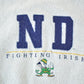 Vintage 1990s University Of Notre Dame Fighting Irish Embroidered Collegiate Crewneck Made In USA Men's XL from propervintagecanada
