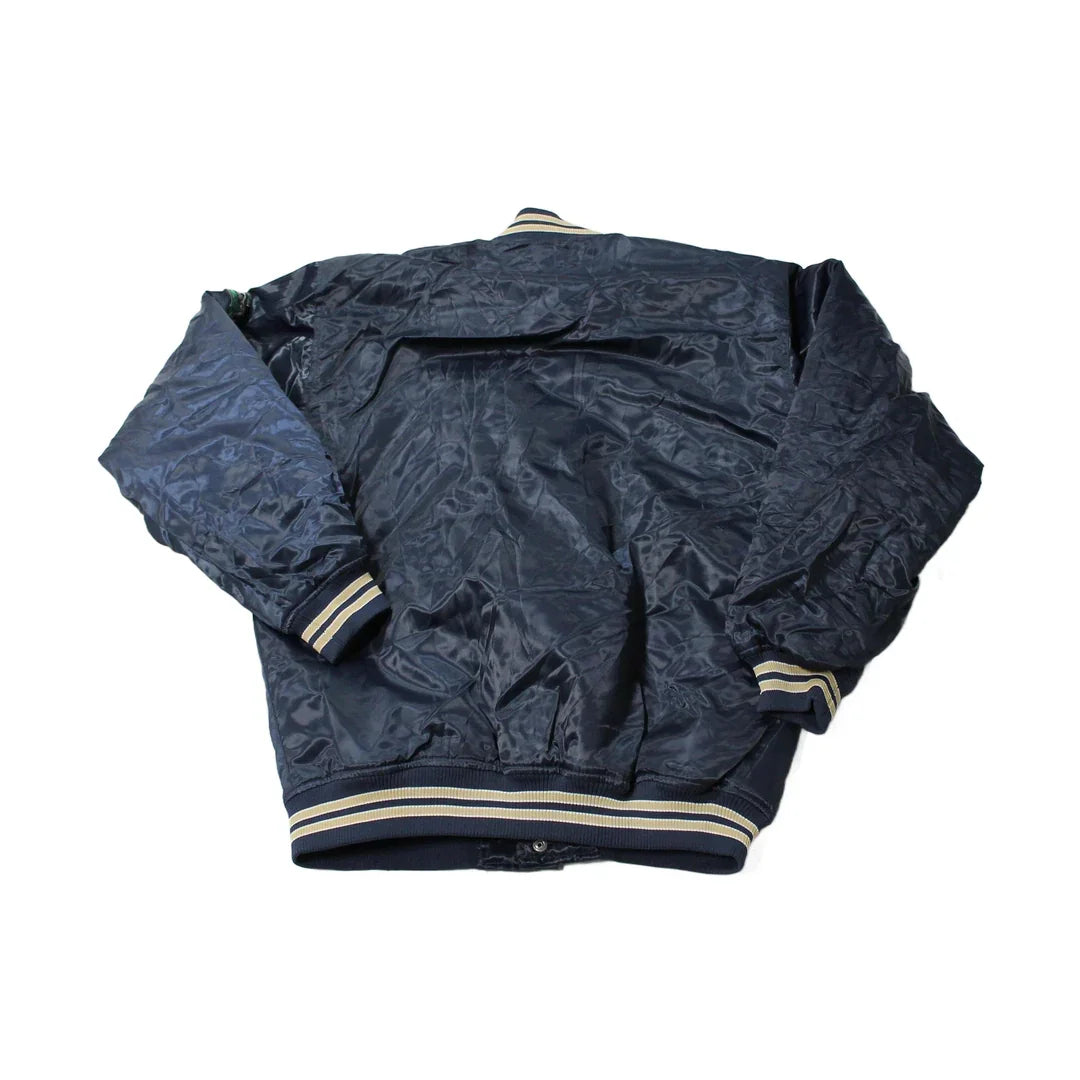 Vintage 1990s University Of Notre Dame Fighting Irish Varsity Bomber Jacket from propervintagecanada