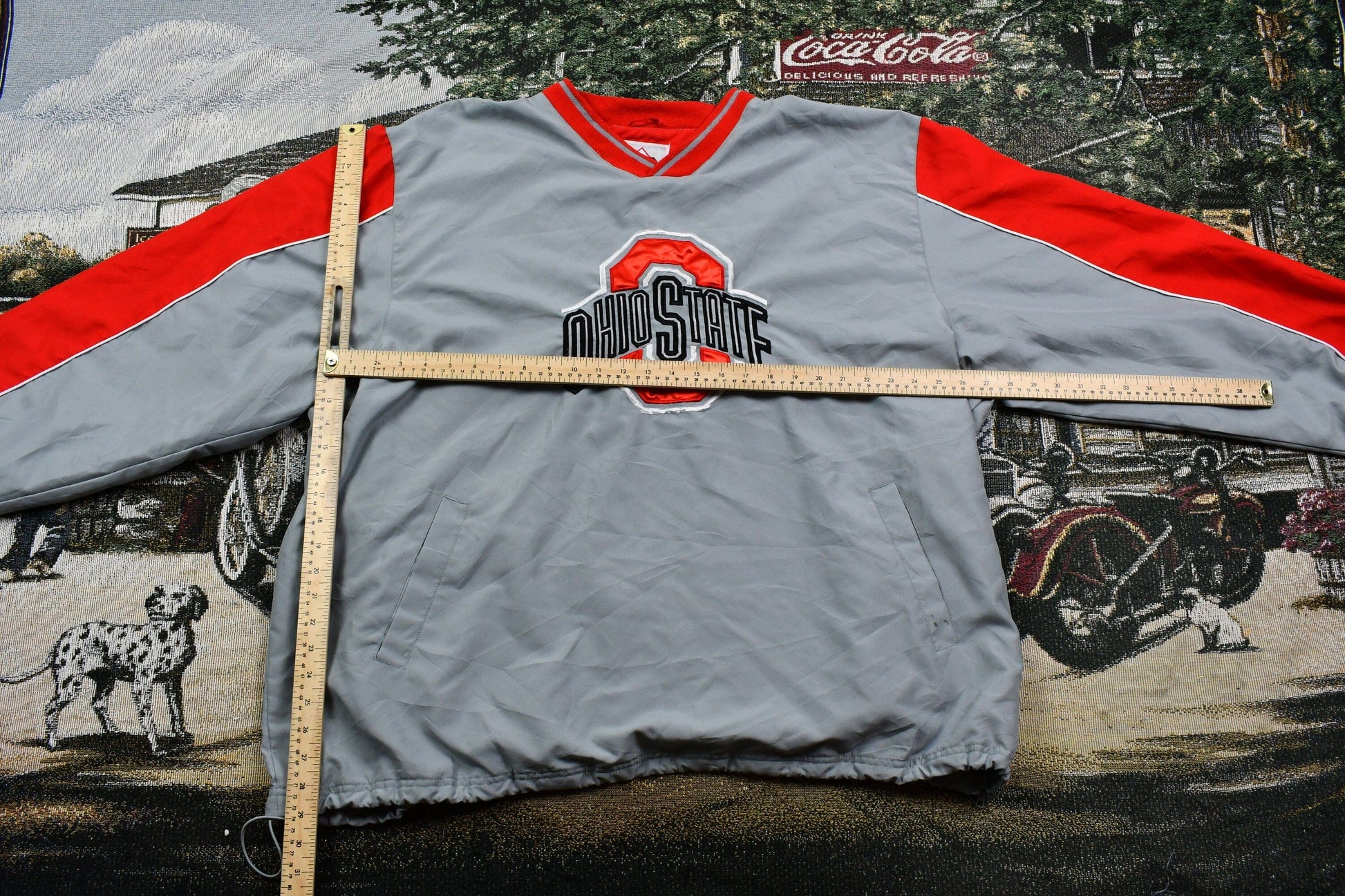 Vintage 1990s University Of Ohio State Buckeyes Nylon Windbreaker Men's 3XL from propervintagecanada