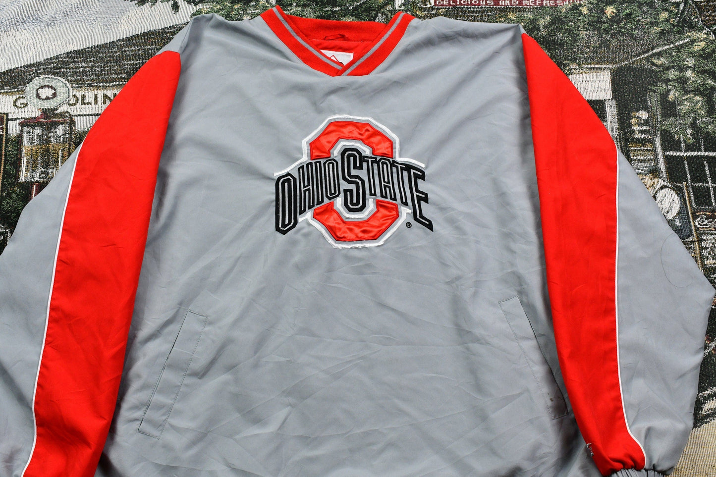 Vintage 1990s University Of Ohio State Buckeyes Nylon Windbreaker Men's 3XL from propervintagecanada