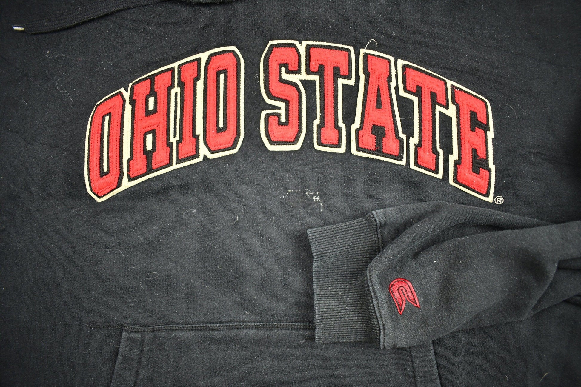 Vintage 1990s University of Ohio State Collegiate Hoodie Men's 2XL from propervintagecanada