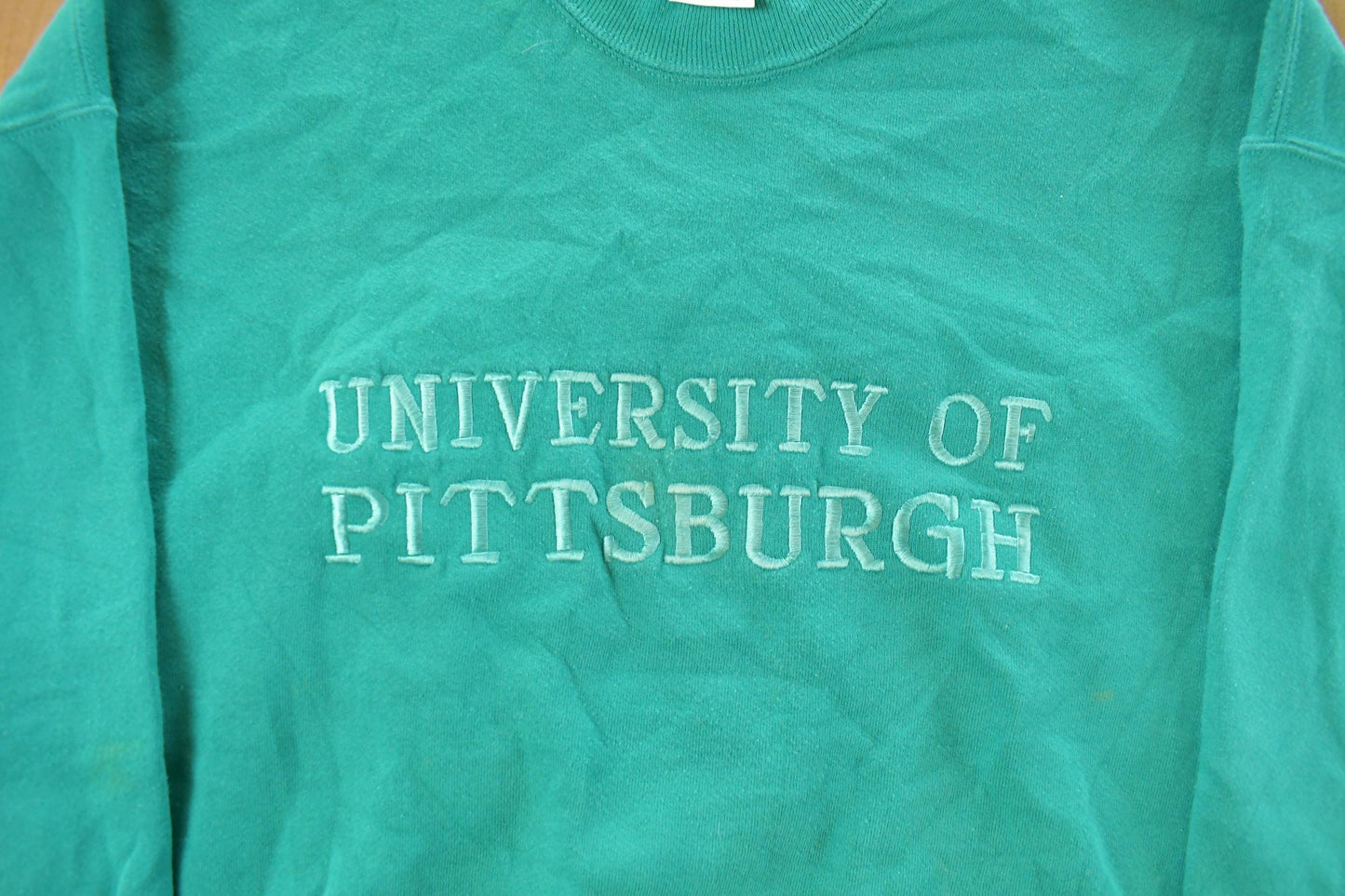 Vintage 1990s University of Pittsburgh Crewneck Sweatshirt Mens L from propervintagecanada