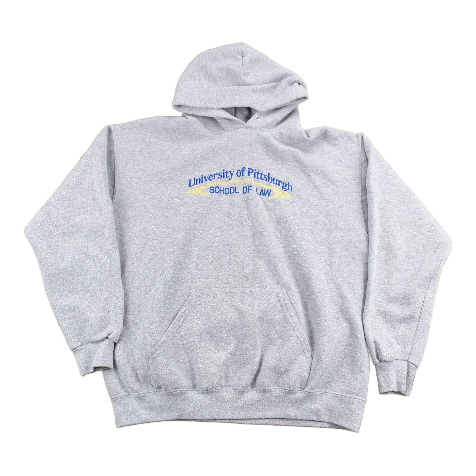 Vintage 1990s University Of Pittsburgh School Of Law Collegiate Hoodie Men's Medium from propervintagecanada