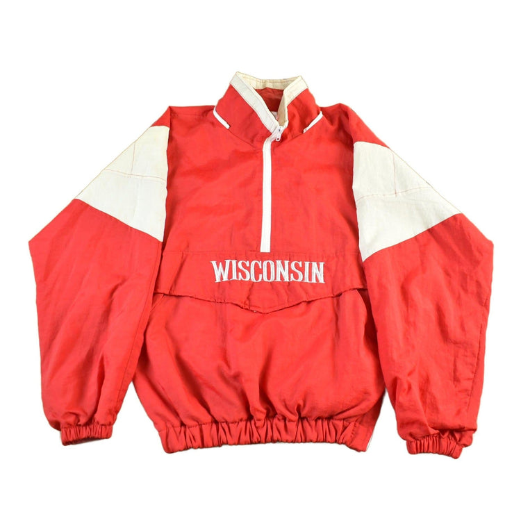 Vintage 1990s University of Wisconsin Badgers Collegiate NCAA Anorak Jacket Men's Large from propervintagecanada