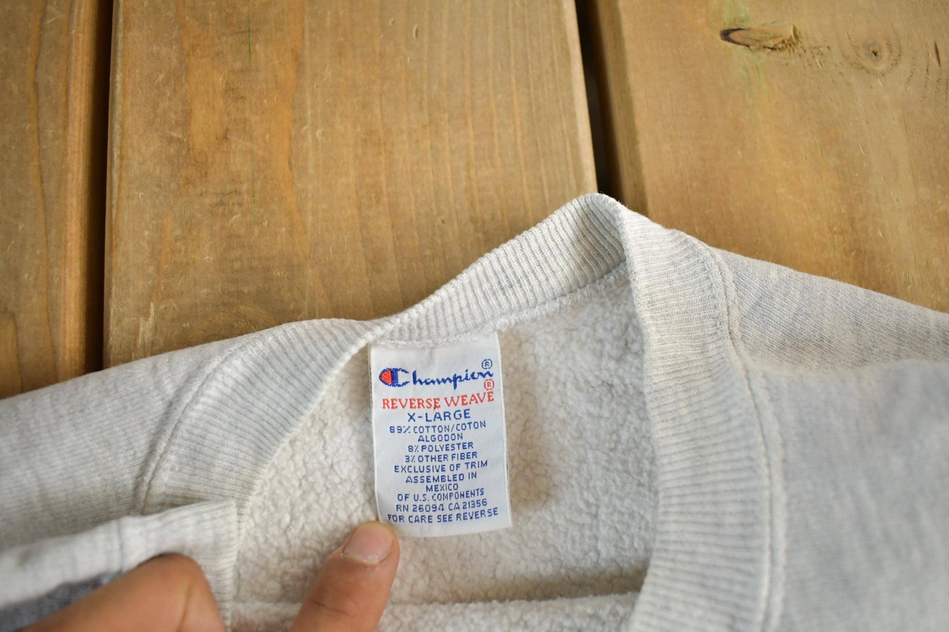 Vintage 1990s University of Wisconsin Champion Reverse Weave Crewneck Sweatshirt Men's XL from propervintagecanada