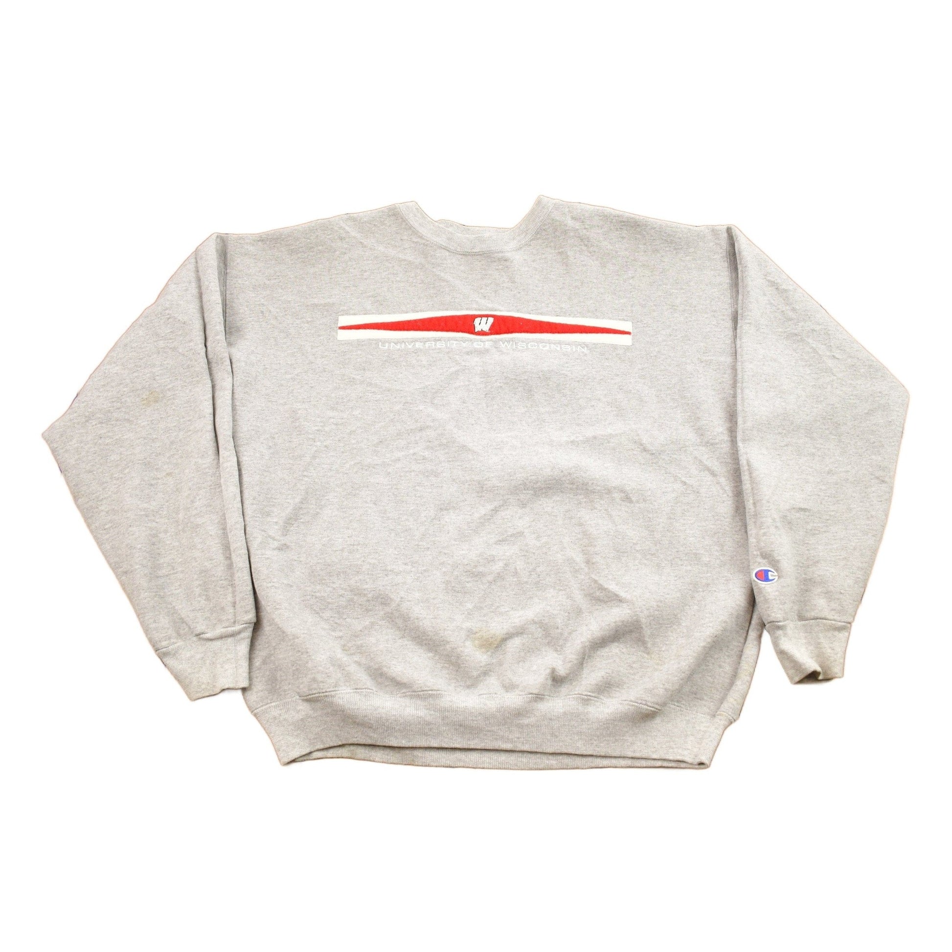 Vintage 1990s University Of Wisconsin Collegiate Champion Crewneck Men's Large from propervintagecanada