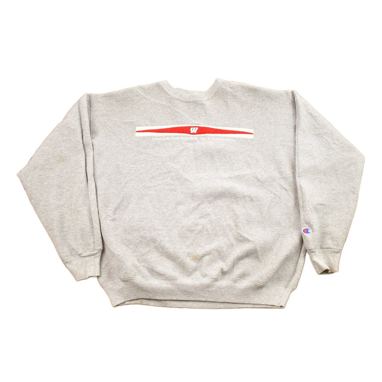 Vintage 1990s University Of Wisconsin Collegiate Champion Crewneck Men's Large from propervintagecanada