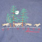 Vintage 1990s Up North Minnesota Embroidered Wolfpack Double Collar Crewneck Sweatshirt Mens L from propervintagecanada