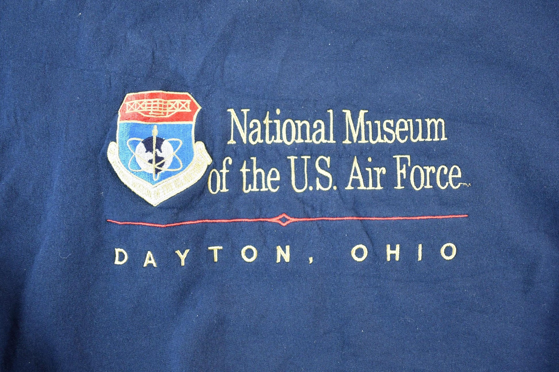 Vintage 1990s US Air Force National Museum Dayton Ohio Souvenir Crewneck Sweatshirt Men's XL from propervintagecanada