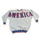 Vintage 1990s USA America Embroidered Crewneck Sweatshirt Men's 2XL from propervintagecanada