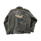Vintage 1990s USA Biker Motorcycle Leather Jacket Men's Large from propervintagecanada