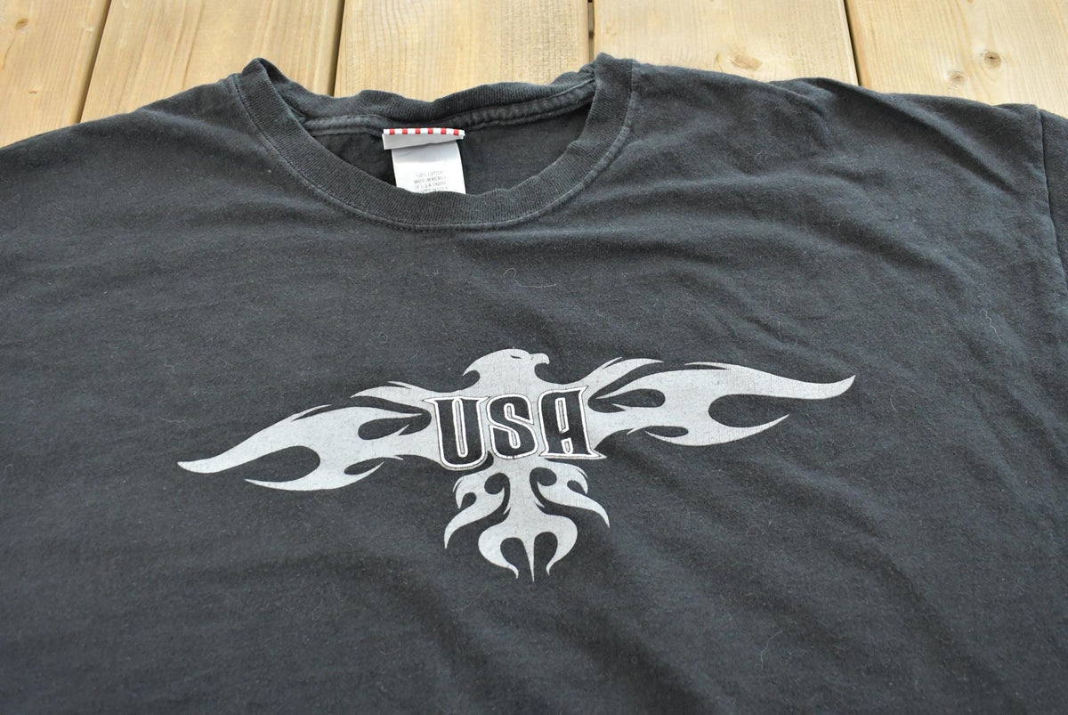 Vintage 1990s USA Biker T-Shirt Mens XL from propervintagecanada