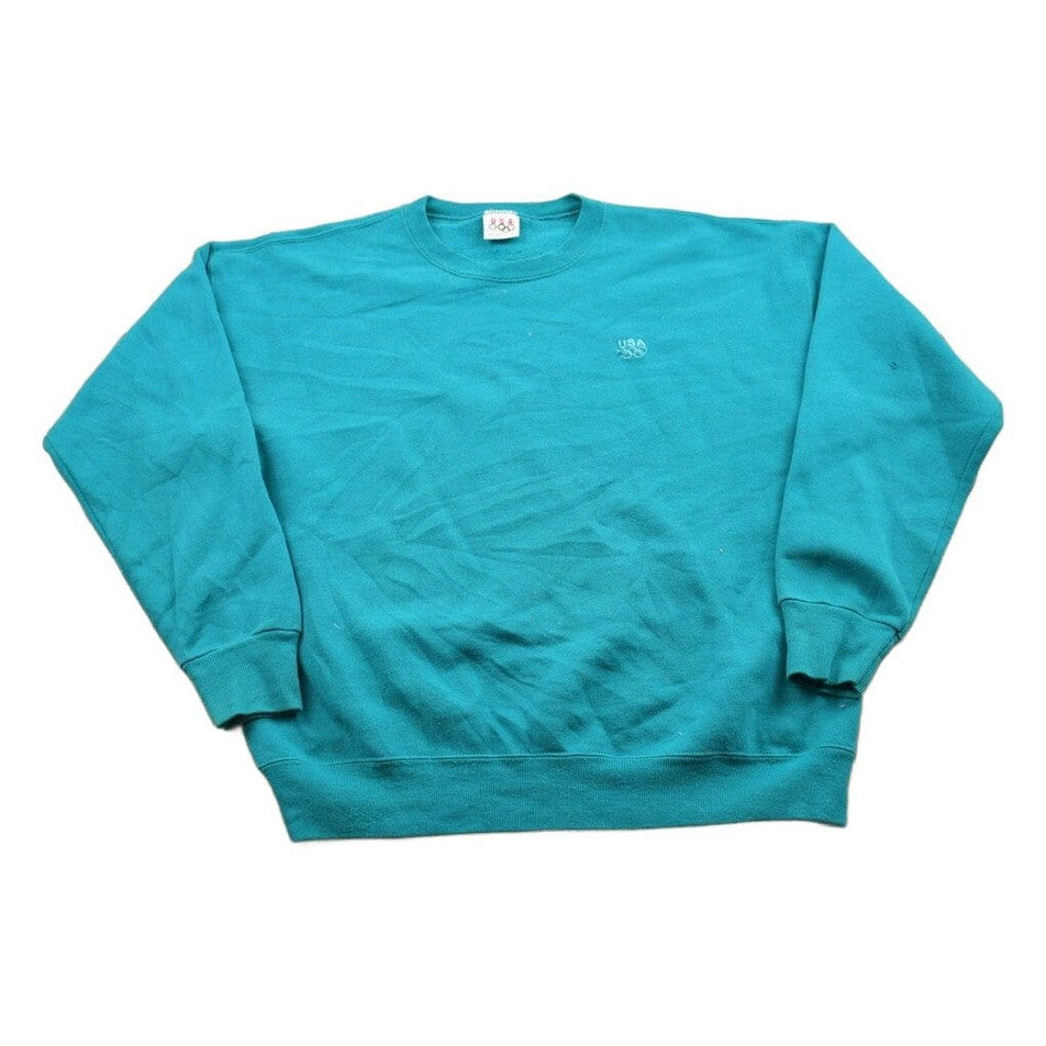 Vintage 1990s USA Olympic Blank Crewneck Sweatshirt Men's Large from propervintagecanada