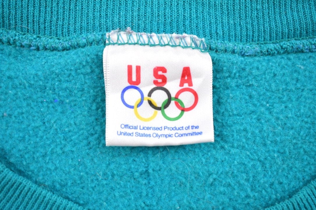 Vintage 1990s USA Olympic Blank Crewneck Sweatshirt Men's Large from propervintagecanada