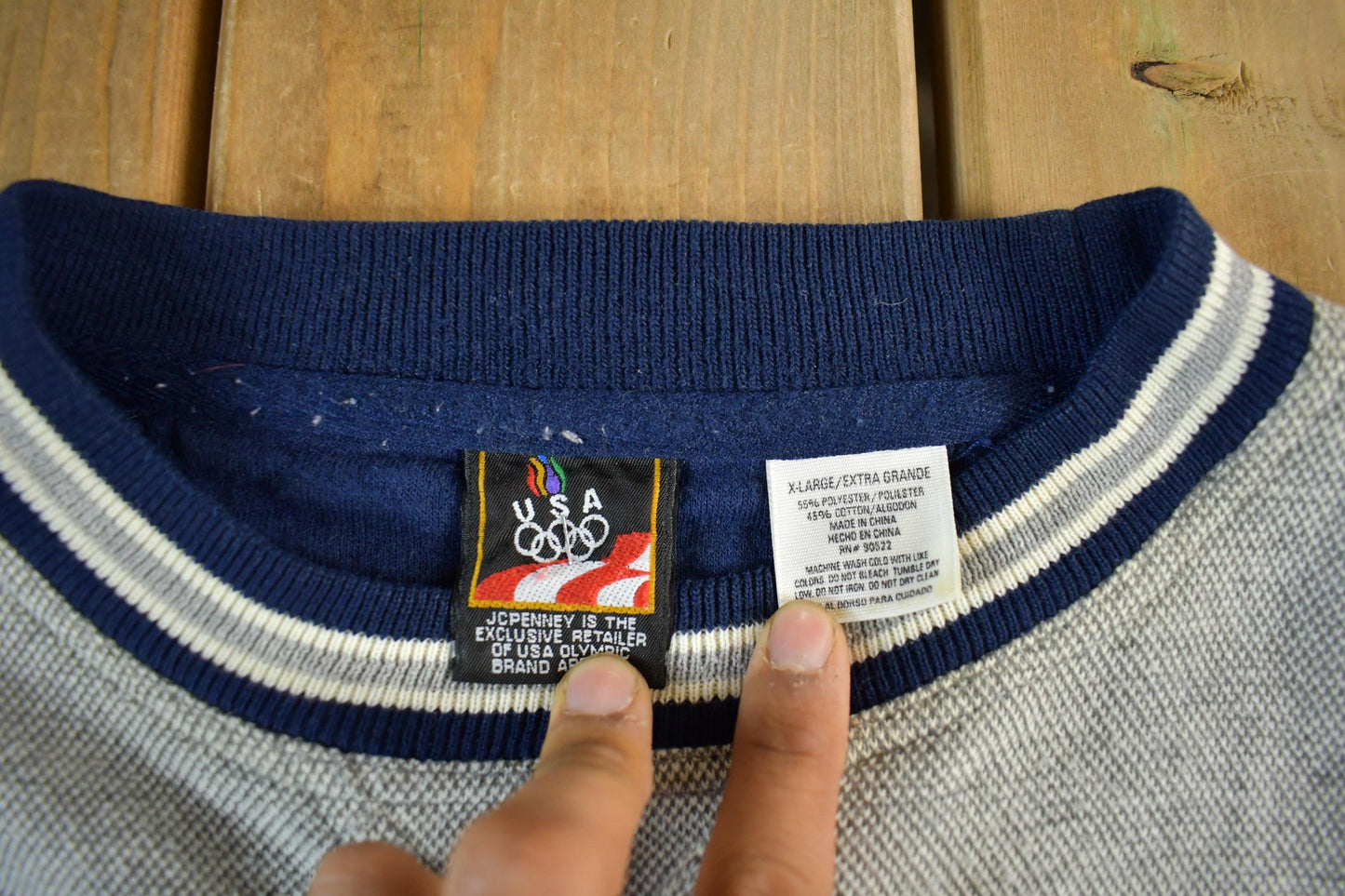 Vintage 1990s USA Olympic Crewneck Sweatshirt Men's XL from propervintagecanada