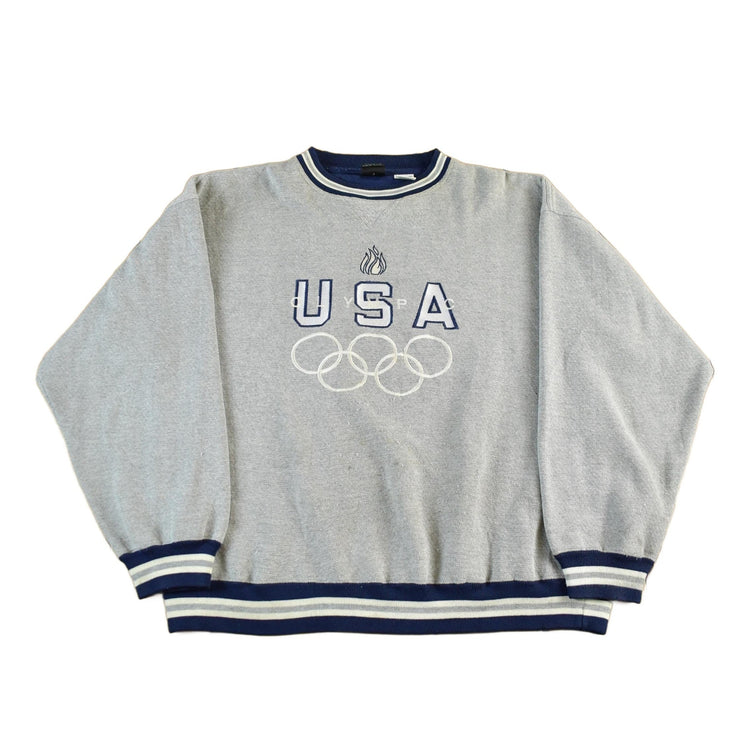 Vintage 1990s USA Olympic Crewneck Sweatshirt Men's XL from propervintagecanada
