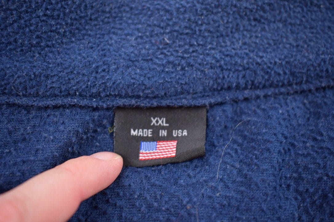 Vintage 1990s USA Olympic Zip Up Fleece Sweater Men's XL from propervintagecanada