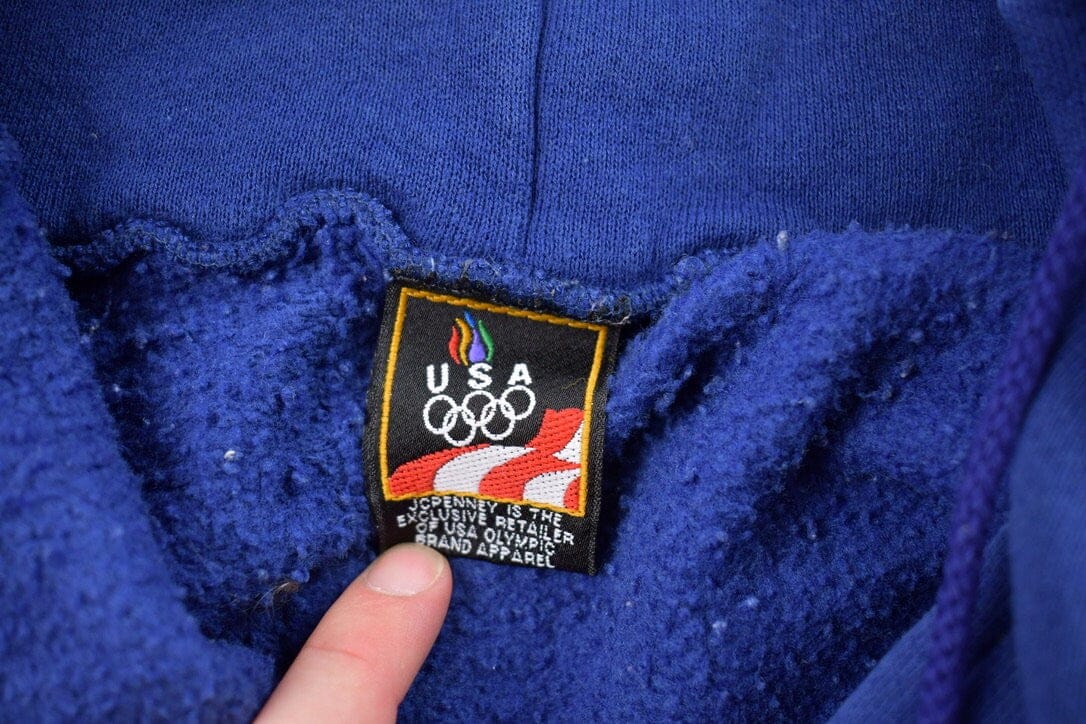 Vintage 1990s USA Olympic Zip Up Hoodie Men's Medium from propervintagecanada