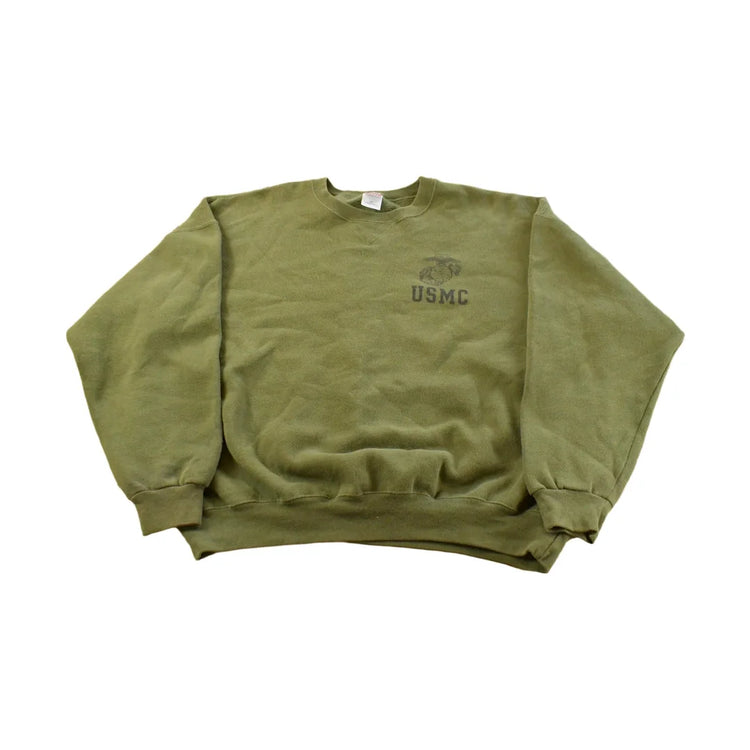 Vintage 1990s USMC Souvenir Military Crewneck Sweatshirt Men's 2XL from propervintagecanada