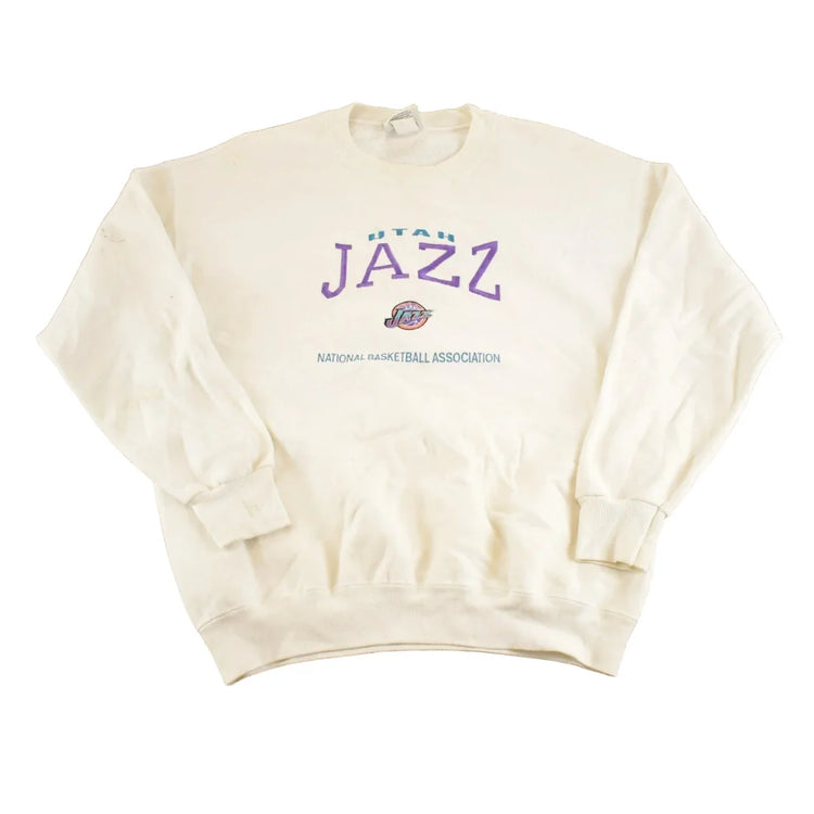 Vintage 1990s Utah Jazz Crewneck Sweatshirt Men's L from propervintagecanada