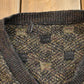 Vintage 1990s V Neck Knit Sweater Men's Large from propervintagecanada