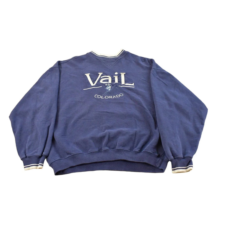 Vintage 1990s Vail Colorado Ski Theme Crewneck Sweatshirt Men's M from propervintagecanada