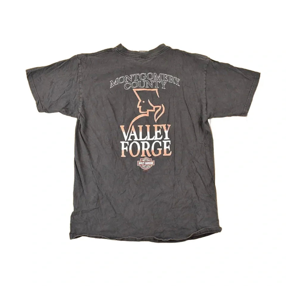Vintage 1990s Valley Forge Harley Davidson Screaming Eagle Souvenir T-Shirt Men's M from propervintagecanada
