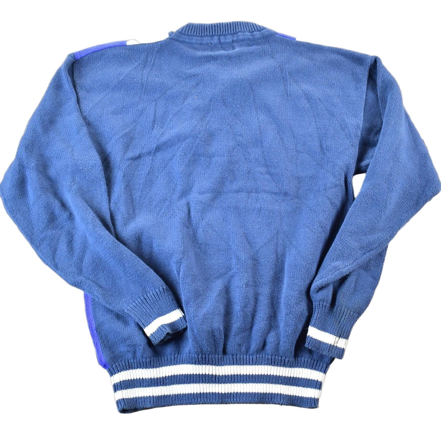 Vintage 1990s Van Heusen 417 Yachting Knit Crewneck Sweater Mens M from propervintagecanada