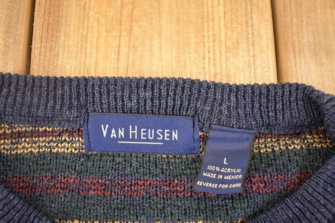 Vintage 1990s van Heusen Knit Sweater Men's XL from propervintagecanada