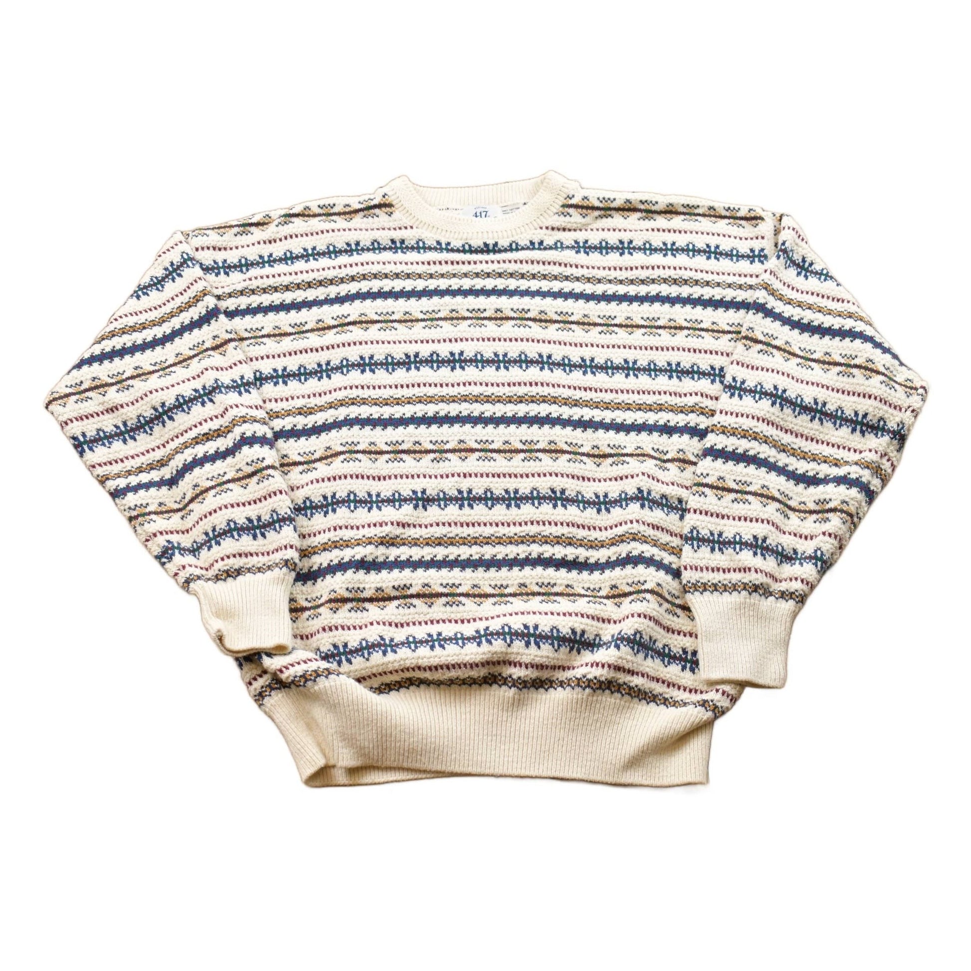 Vintage 1990s Van Heusen Knitted Crewneck Sweater from propervintagecanada