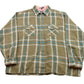 Vintage 1990s Van Heusen Lined Plaid Button Up Shirt Men's XL from propervintagecanada