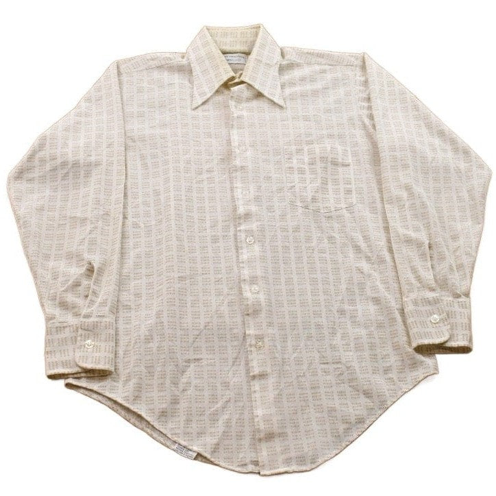 Vintage 1990s Van Heusen Vanknit Button Up Shirt Men's Medium from propervintagecanada