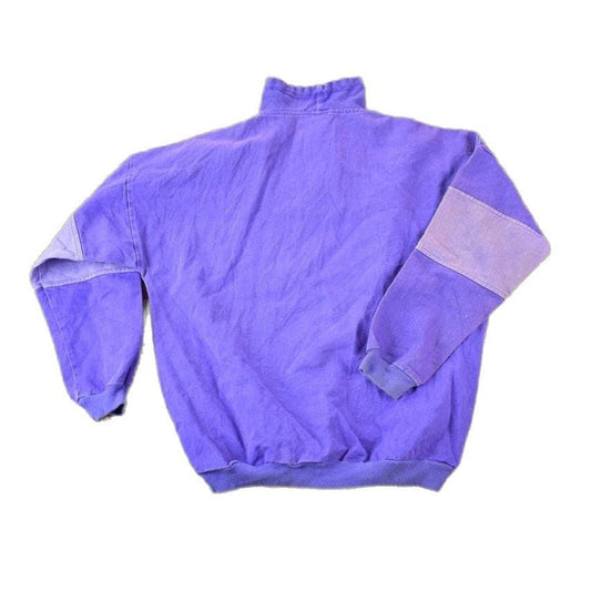 Vintage 1990s Vancouver Canada Granville Island Heavy Cotton Quarter Zip Souvenir Crewneck Sweatshirt Men's Large from propervintagecanada